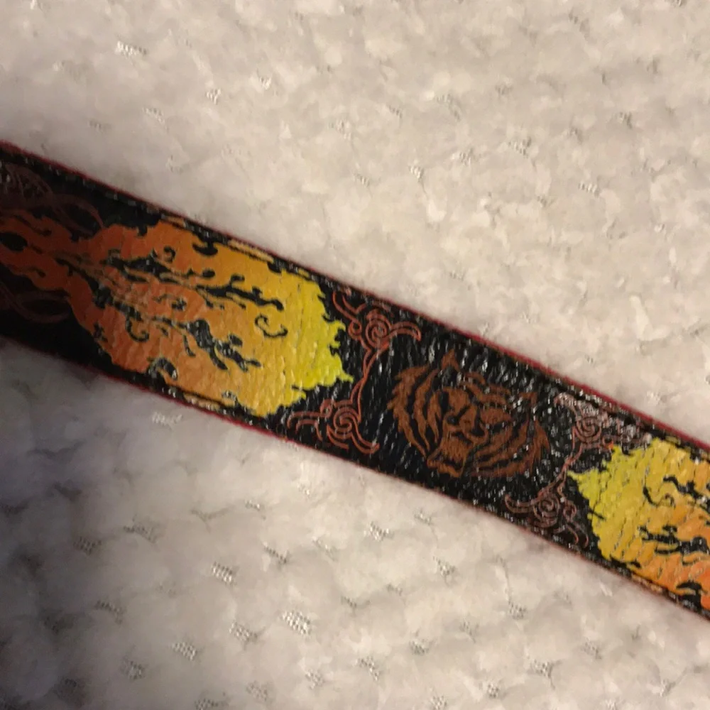 Toddler boys fire flame belt
